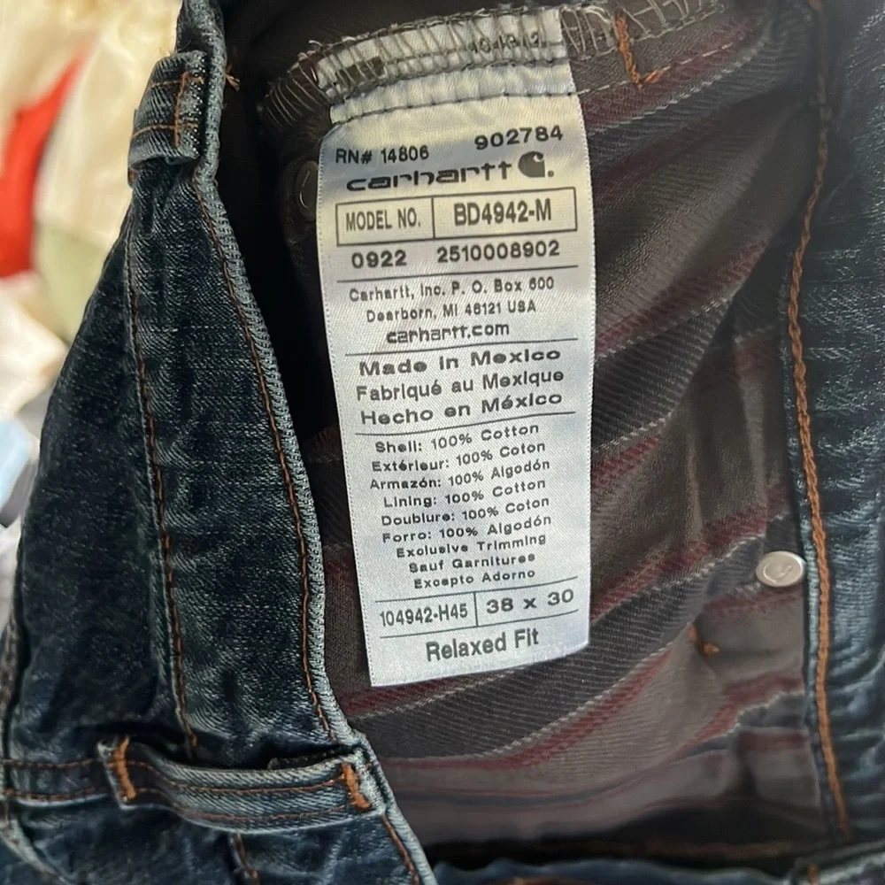 Carhartt Relaxed Fit Flannel-lined 5 Pocket Jeans